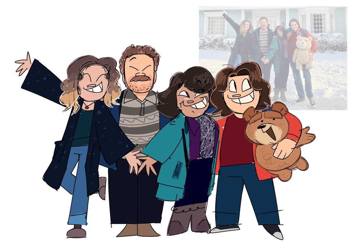 ST4_BBY's tweet image. more tedposting, this time doodles i made before sleeping of the family (specifically john) since not a lot of people draw them together (to my knowledge). might draw more with them soon, they’re all very fun people to draw #ted