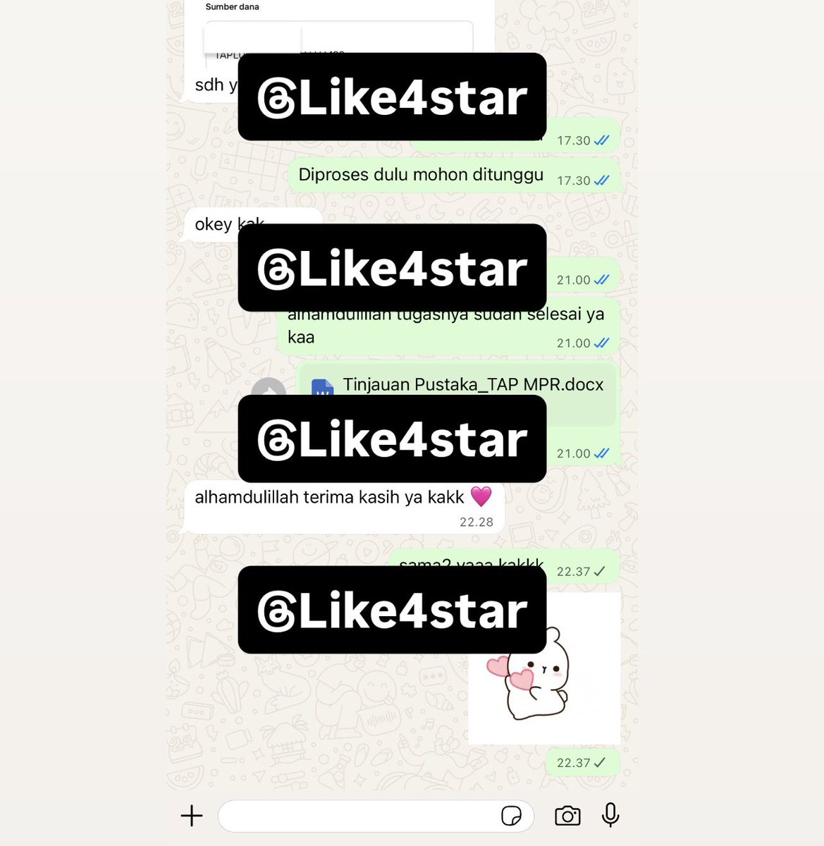 Joki skripsi / joki proposal / joki KTI / joki skripsi murah / joki tugas akhir / joki metopen / Joki tinjauan pustaka / joki metode penelitian

Joki tinjauan pustaka murah. Pengerjaan cepet, thanks ka sudah order joki di <a href="/Like4star/">Joki Tugas 5 Ribu / SD SMP SMA KULIAH S1 - S2</a> 😍📚✅
#zonauang #jokitugas #jokiskripsi