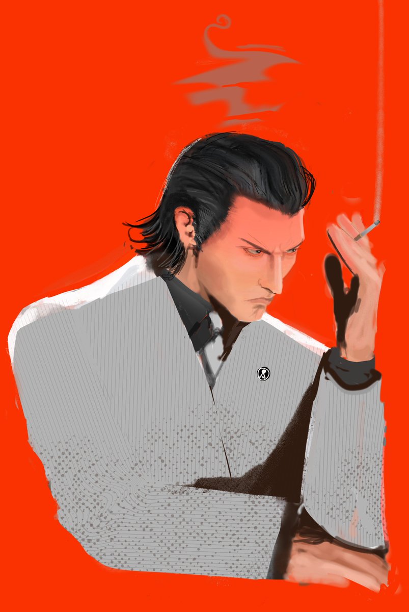 Kiryu with a large spoon tweet media