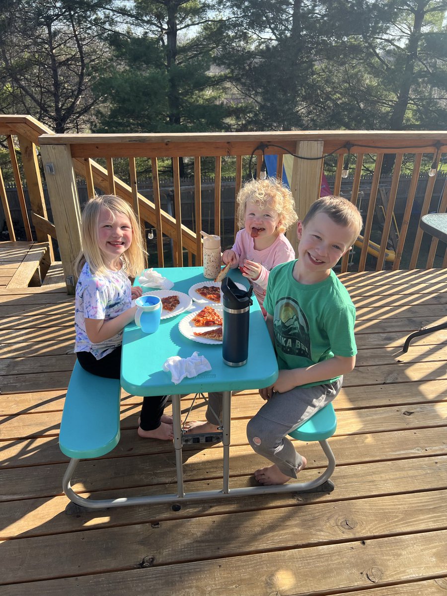 trues10's tweet photo. We gave mom a much deserved break for a couple days after she held down the fort during the 🏀 season. We’ve tried to soak up the nice weather and be active outside. You know we can’t miss church on Sunday. #Jesusovereverything https://t.co/YjMlphboRU
