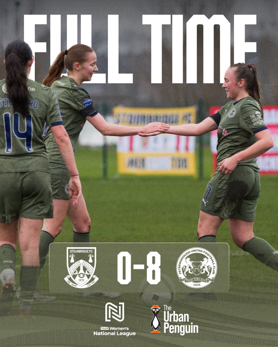 Another +3 on the board to take us back top of the <a href="/FAWNL/">FA Women's National League</a> 💚

Full-time brought to you by <a href="/theurbanpenguin/">𝗧𝗵𝗲𝗨𝗿𝗯𝗮𝗻𝗣𝗲𝗻𝗴𝘂𝗶𝗻</a>. 

#pufc