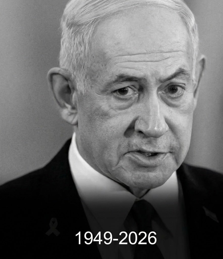MuAhs456's tweet photo. Netanyahu's death has been confirmed, a big victory for Iran and the World 🌍 https://t.co/4eJFxL2aED