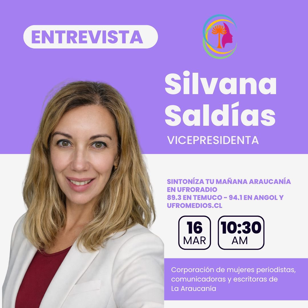 Este 16 de marzo, la vicepresidenta de Comunica estará conversando en UFRO Radio