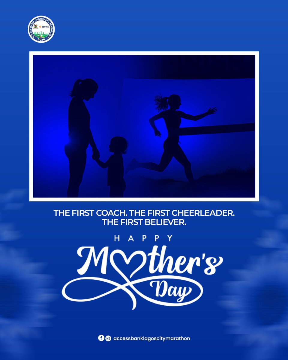 lagosmarathon's tweet photo. Before the finish lines…
Before the medals…
Before the marathons…
There was a mother who held our hands and taught us our very first steps.
Today we celebrate the women who started our journey.
Happy Mother’s Day to the first coaches in our lives.
#RunLagos #ablcm #accessbank https://t.co/AZYMrMmlOP