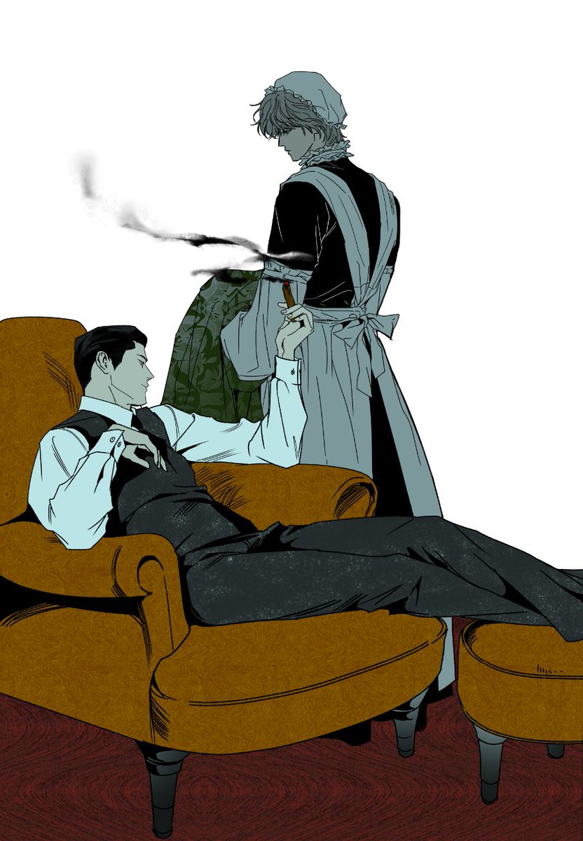 리버스 버전도 한번 도전을、、、 
그림 참고 했습니다(*에두아르트 퇴니 작가의 삽화)