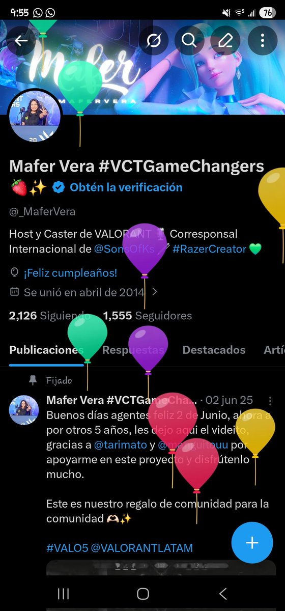 Mafer Vera #VCTGameChangers🍓✨️ tweet media