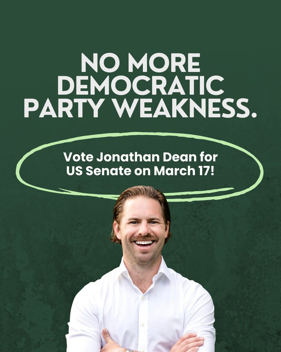 Jonathan Dean for US Senate tweet media