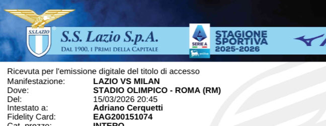 adricerque's tweet photo. Sono stato combattuto. Da 2 anni non sono più abbonato. Ma ho sentito il dovere di “ringraziare” i 28.000 tifosi che hanno deciso di disertare lo Stadio, perdendo soldi. Questo gesto è per loro e per tutti noi. 

La #Lazio è dove sono i Laziali. 

#LotitoVattene #LazioMilan https://t.co/BZtKJDUTQE