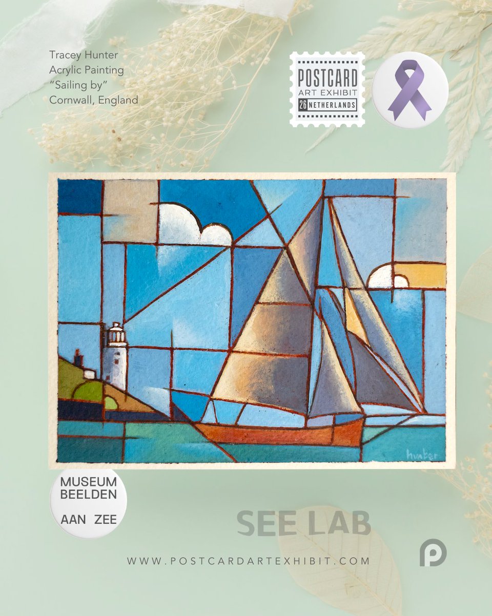 A lovely card being prepped for #postcardartexhibit26! Together, we support Blijft-je-Bij — the art program at Museum Beelden aan Zee designed for those affected by Alzheimer's. Thanks, Tracey Hunter (not on X) #postcardartexhibit #artistssupportingalzheimers #artforacause
