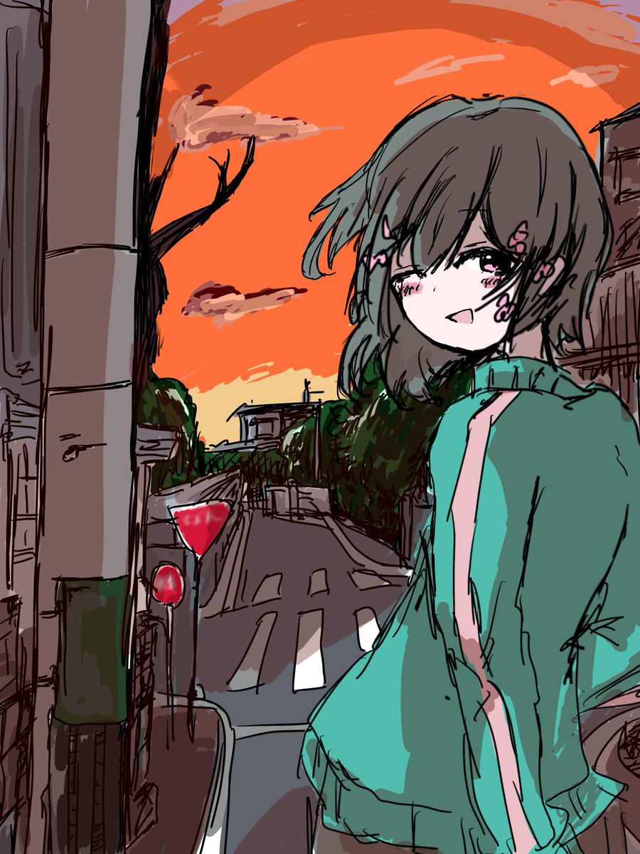 T0aQu's tweet photo. ｢また明日ね｣とぽつり
#IyowaGirlsDraw https://t.co/kBGMS9JytL