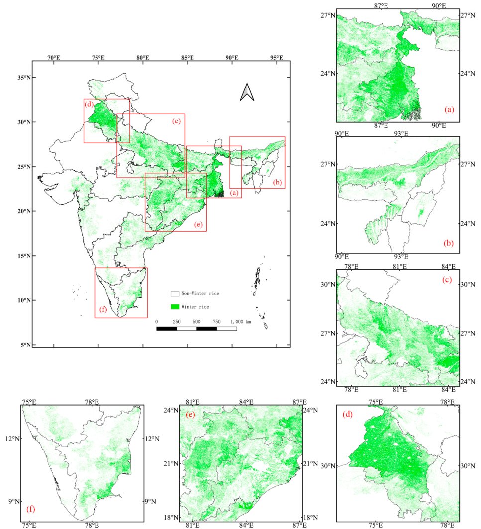 RemoteSens_MDPI's tweet image. 🌾🌾 A High-Resolution Distribution Dataset of Paddy #Rice in #India Based on #Satellite Data

✍️ Xuebing Chen et al.
🔗 brnw.ch/21x0KUN