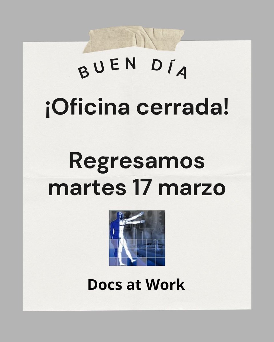 Docs at Work (@saludocupacion) on Twitter photo 