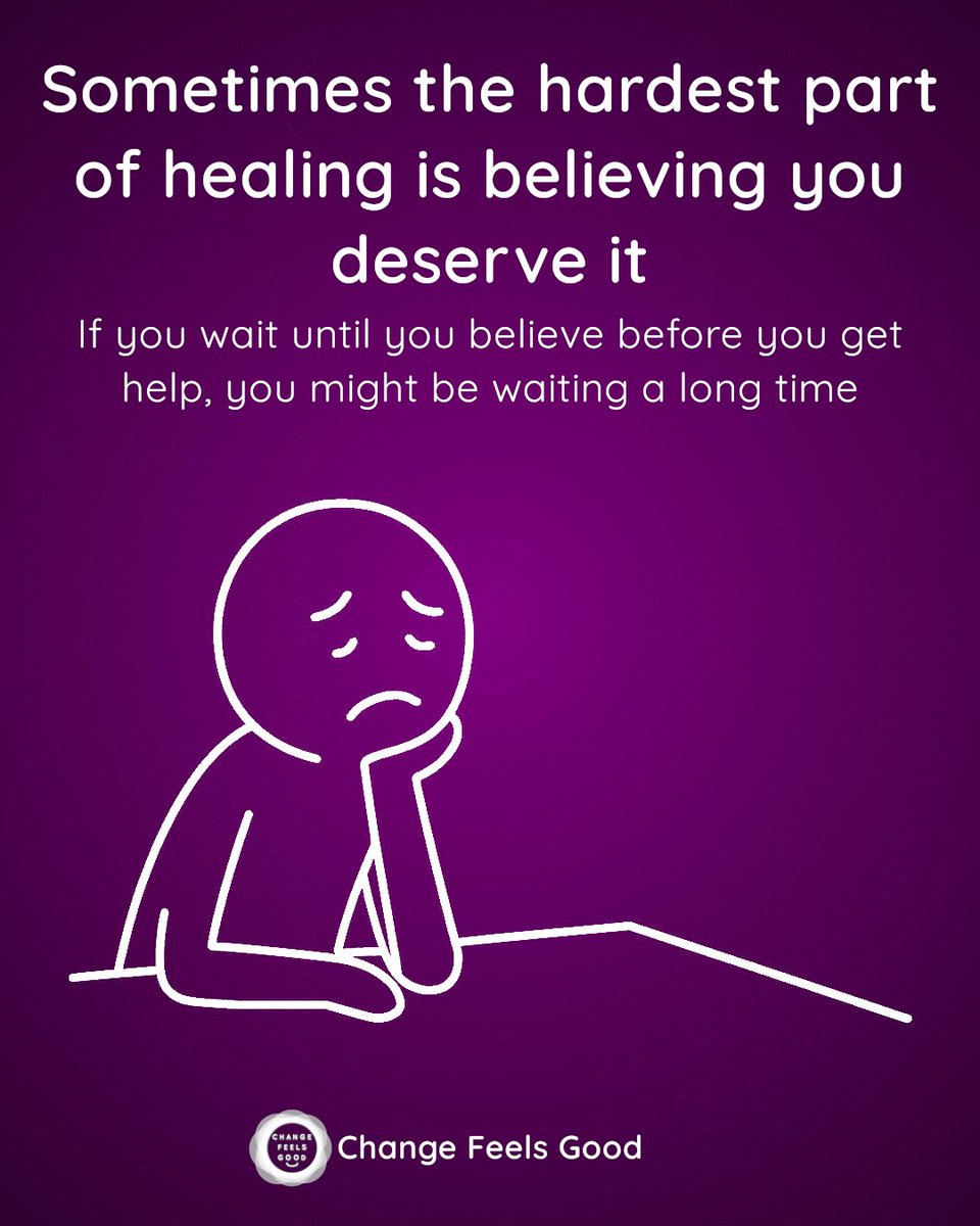 Changefeelsgood's tweet photo. #ChangeFeelsGood
#SelfWorth
#TherapyForAnxiety https://t.co/goVluCPcFq