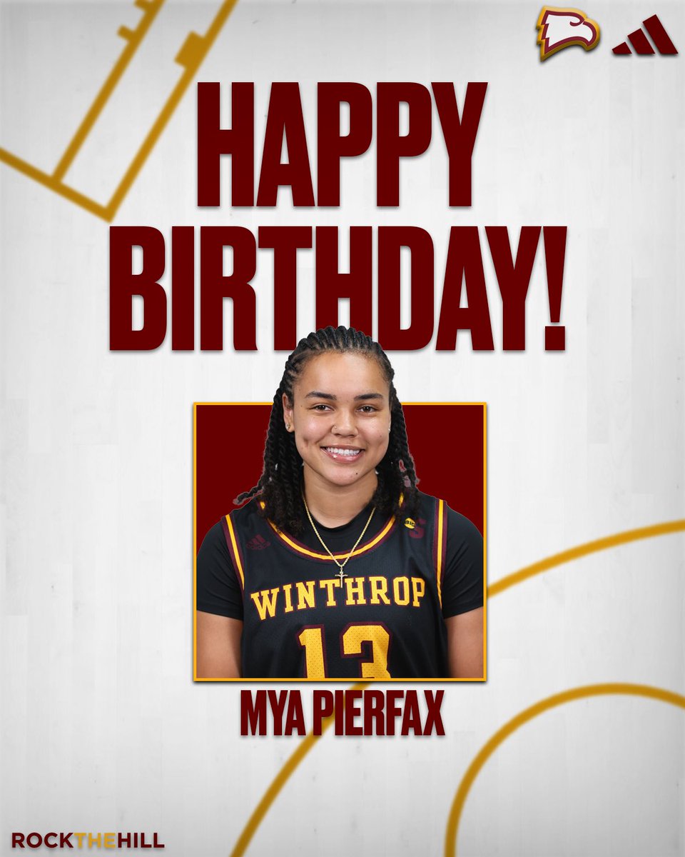WinthropWBB's tweet photo. Join us in wishing Mya a very happy birthday!!๐๐
#ROCKtheHILL #Everstand #Grit #Toughness https://t.co/TTOvbiUKFX