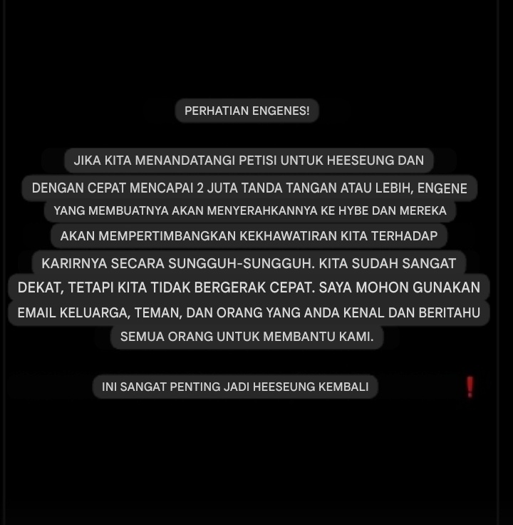 hanhara_ygjw's tweet photo. guys ini buat yg mau baca terjemahan nya yaa, 

INI ADA POINT PENTING NYA, jadi tolong after baca ini langsung share petisi se gacor mungkin yaa

#ENHYPEN_IS_SEVEN https://t.co/aQvROLFSa9