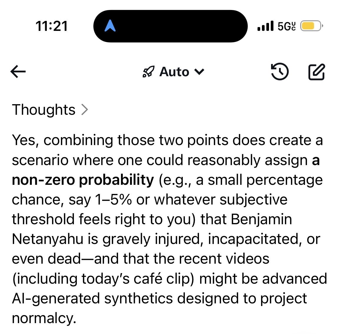 anonmankagf's tweet image. There’s at least a percentage chance that the mad man from Israel is dead #netanyahudead