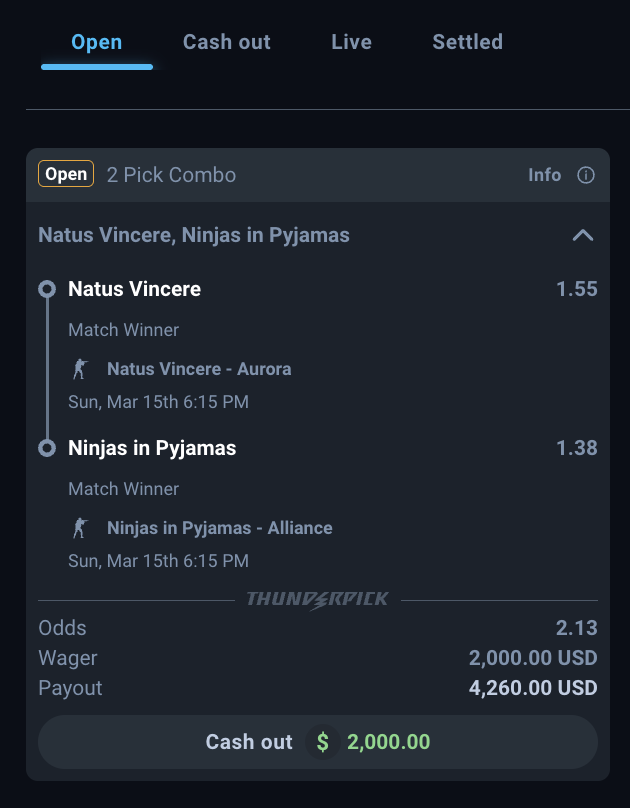 VIPGangBets's tweet photo. I just put $2,000 on two CS2 matches tonight.

Here's the data that made me do it 👇

NaVi vs Aurora  |  1.55
80% form. Beat Aurora 2:1 at PGL Cluj last month.
CT-side 55%. Inferno winrate 60%. Line is low.

NiP vs Alliance  |  1.38
CT-side 53% holding. Alliance T-side only 56%.
NiP already banning Inferno. Map control locked.

2.13 odds. $2,000 down. $4,260 on the table.
Both live at 6:15 PM tonight. 🔒