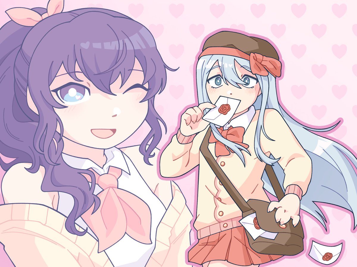 Kanamafu that was supposed to be posted on Valentine's Day 💗

#prsk_FA #kanamafu