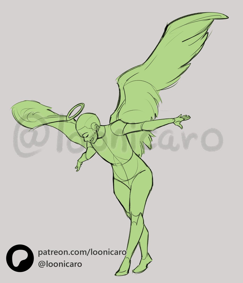 Loonicaro - art studies and pose reference tweet media