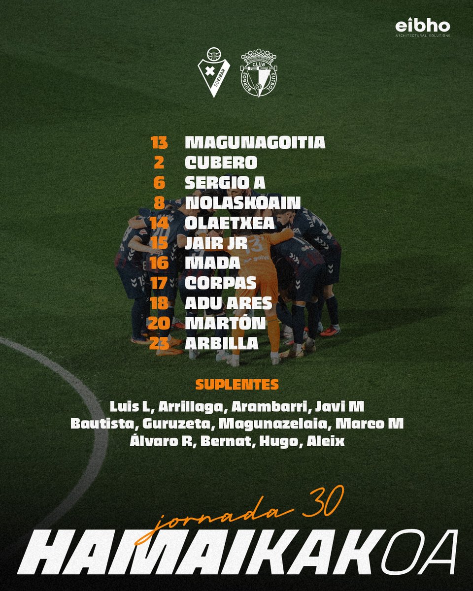 🔥 𝐆𝐔𝐑𝐄 𝐔𝐍𝐄𝐀 HELDU DA! 🔥

#EibarBurgosCF | #BetiArmaginak⚔️