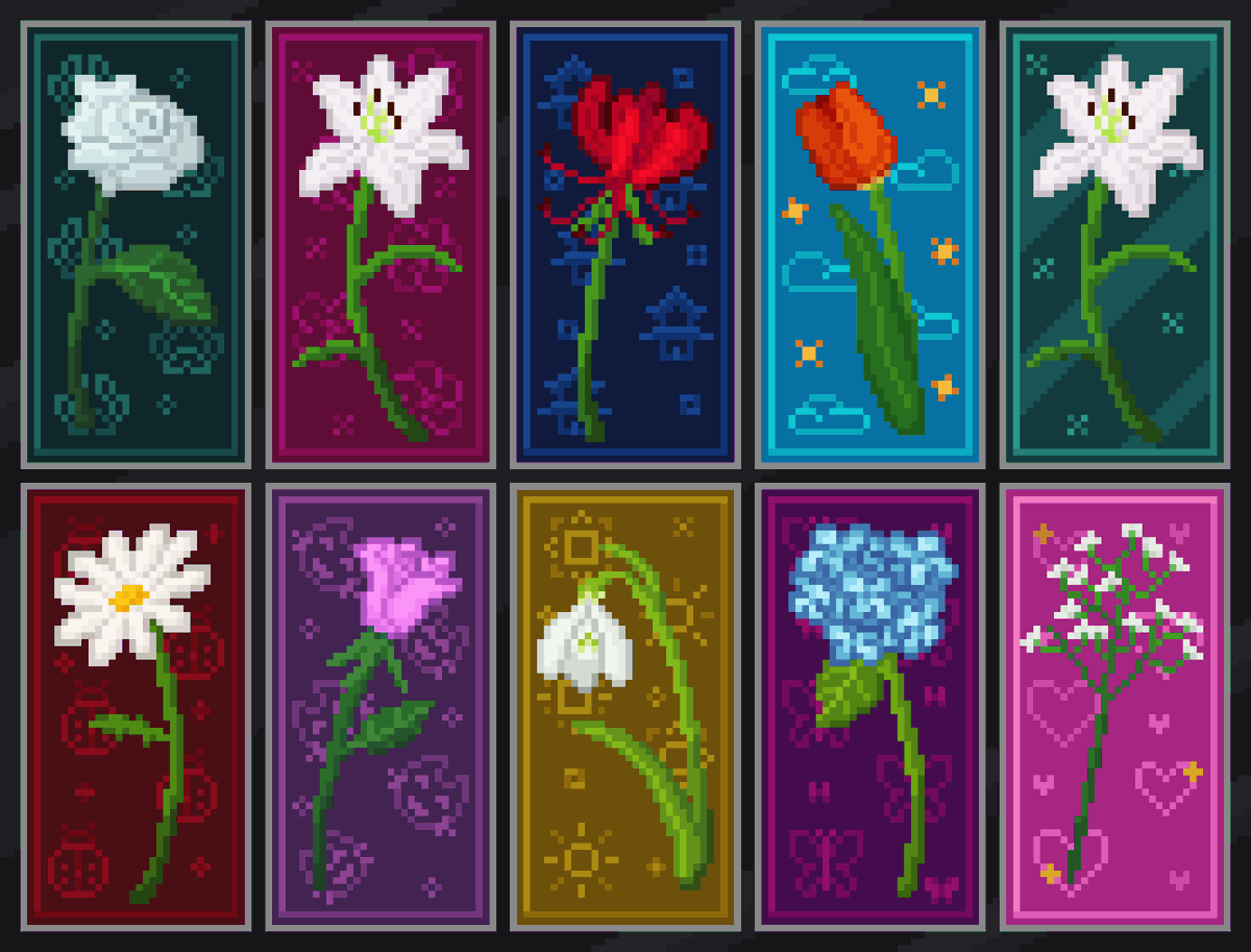 krisstrad's tweet photo. Pixel Art Flowers

#PixelArt #CommissionsOpen https://t.co/24on5b83en