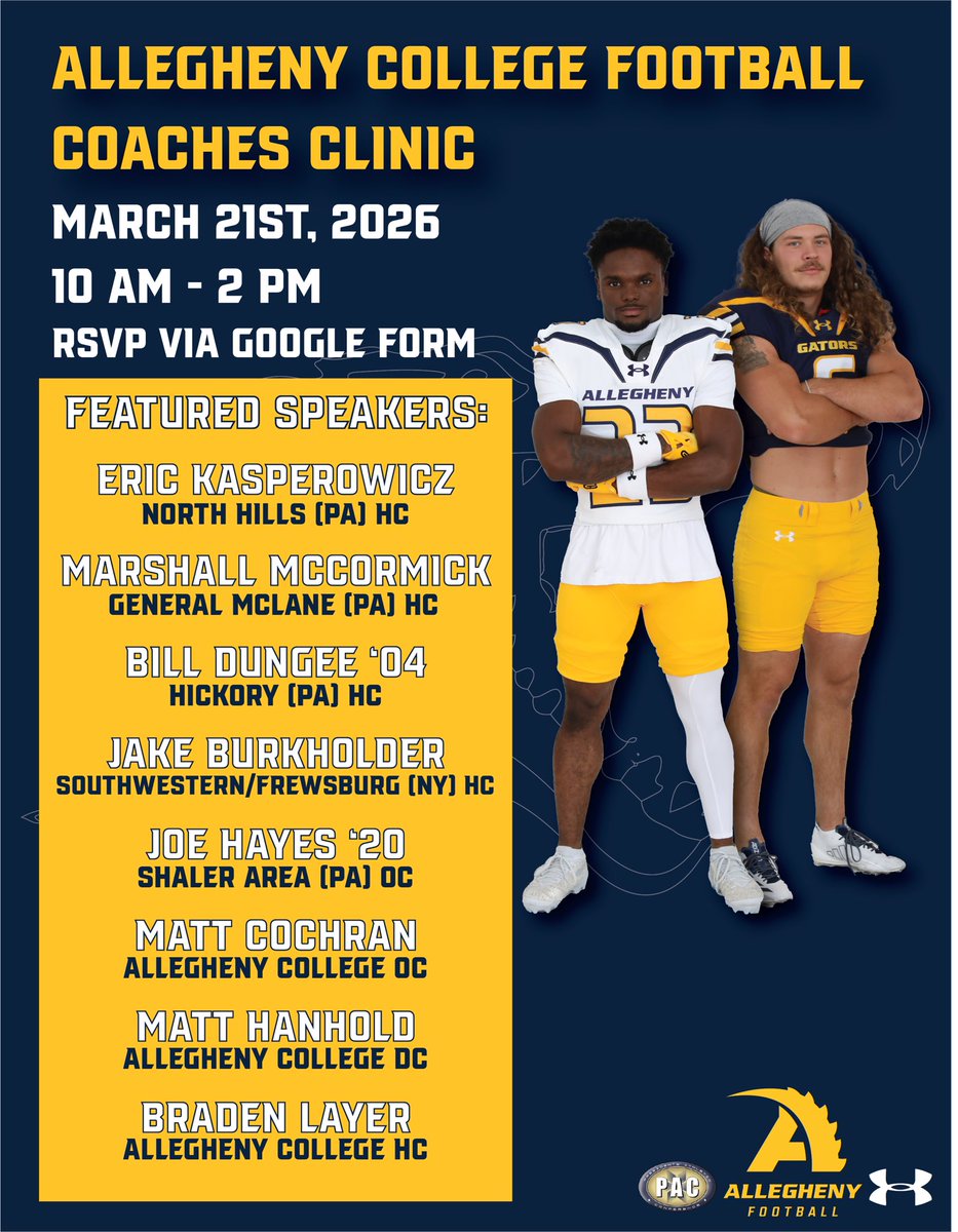 Allegheny Football tweet media