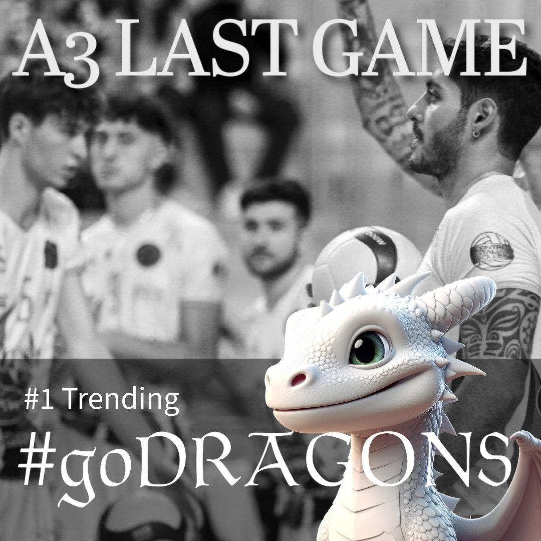 happyhelevier's tweet photo. N.1 Trending #GoDragons🔥per tutti voi ragazzi! @TerniVolley https://t.co/VIFy8NH6Gk