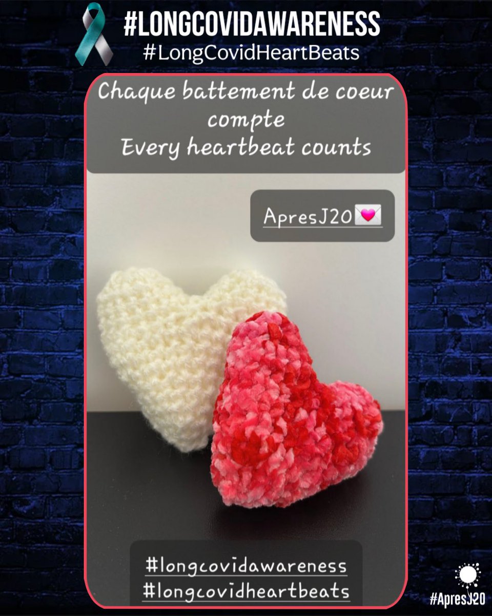 apresj20's tweet photo. 💛Chaque battement de cœur compte !💛

#LongCovidAwarenessDay
#LongCovidAwarenessMonth
#LongCovidAwareness
#LongCovidHeartBeats 
#ApresJ20 #CovidLong https://t.co/Tc1TwElHqn