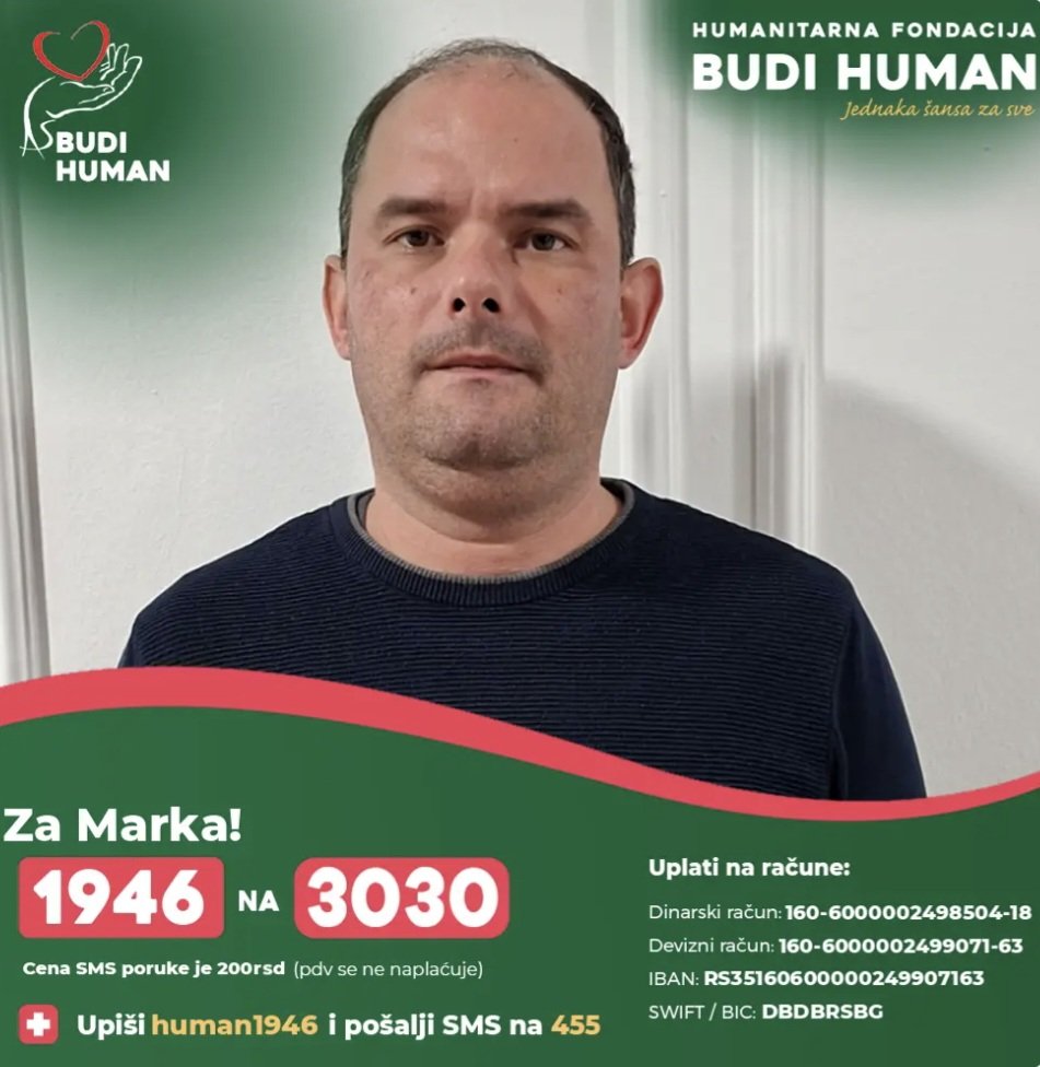 Ne bilo vam teško, uplatite po koji sms za ovog čoveka