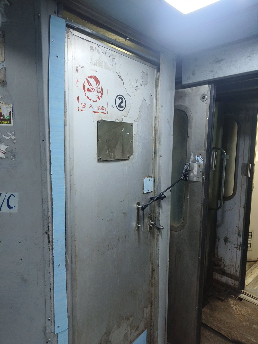 TependraKu's tweet photo. Hello @RailwaySeva @EastCoastRail @RailMinIndia . Train no 12807 samta express. The toilet are so dirty . Their is no lock in the toilet in S3 coach. Please do change it immediately . Pnr 6600632427 . Please do it immediately . Thank you https://t.co/0LiRU4g5Mq