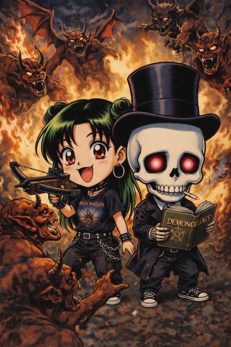 I and <a href="/la_rosa_rose/">RosaTheVampire🩸🦇|Vamp chica</a>! Chibi Demon hunters!
#Nocturneagency, #Bonerbrigade, #ENVtuber