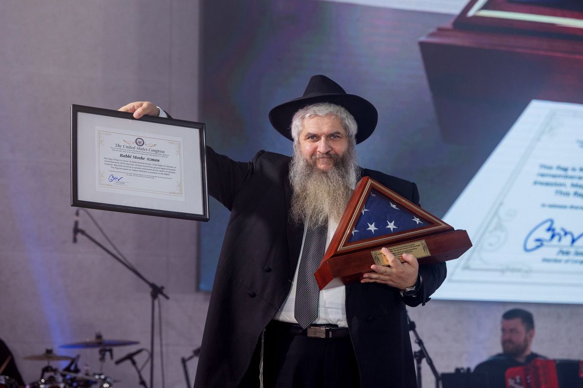 Chief Rabbi Of Ukraine Moshe Azman tweet media