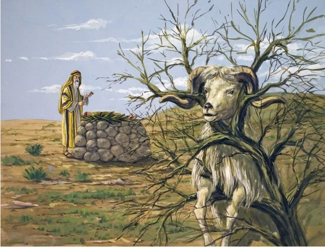 Champ_1492's tweet photo. God ordered Abraham to sacrafice #Son, who carried stack of #Wood. Then replaced the Son w/ Ram stuck in #thorns. Symbolic Prophesy of future Lamb of God: #Jesus
@clm_k_mcm
@GerardVsEvil
@samuelolaniyan8
@safijas_
@MoWazzzza
@sharghzadeh
@fish_groyper
@Kbreezy665
@OpvsMagnvs https://t.co/GzUPy5HiQH