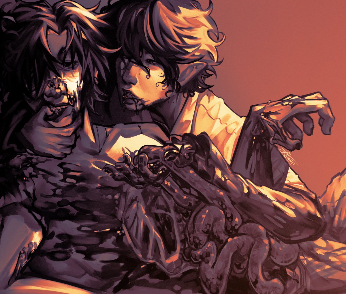 at1aann's tweet photo. something I made back during halloweennn
#oc #illustration #gore https://t.co/RASYHjSeML