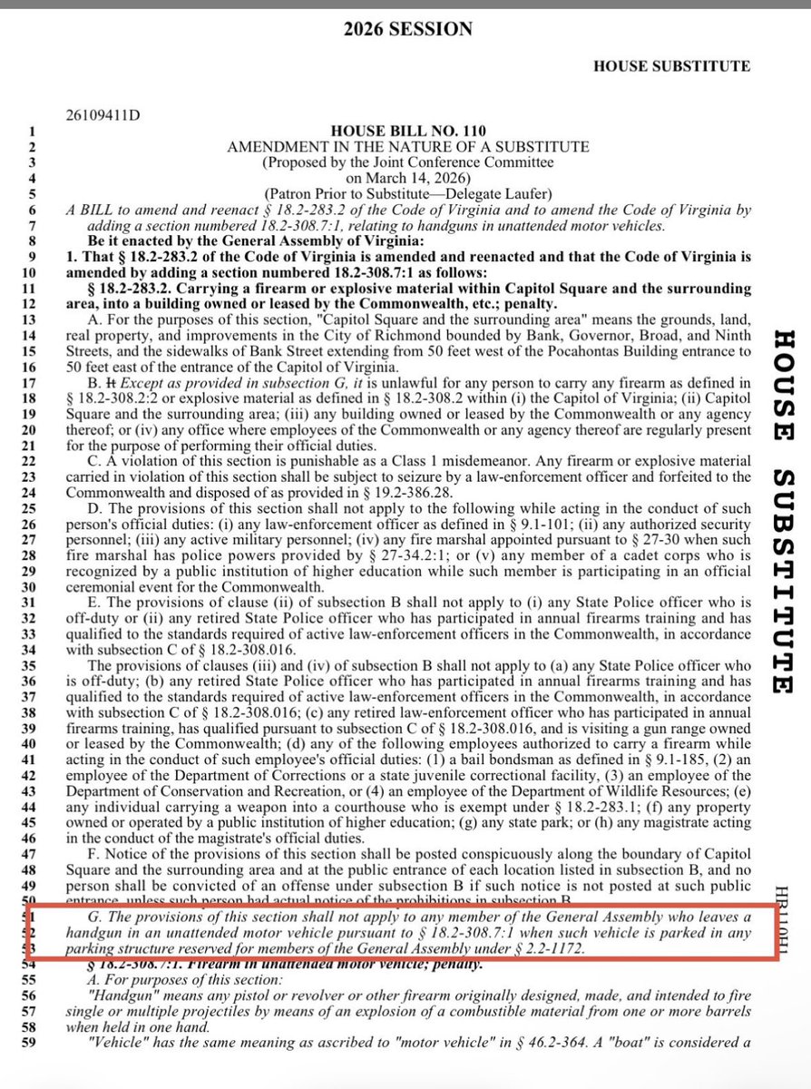 HOLY SHIT

Virginia Democrats are EXEMPTING THEMSELVES from a new gun control bill

“The provisions of this section shall not apply to any member of the General Assembly”