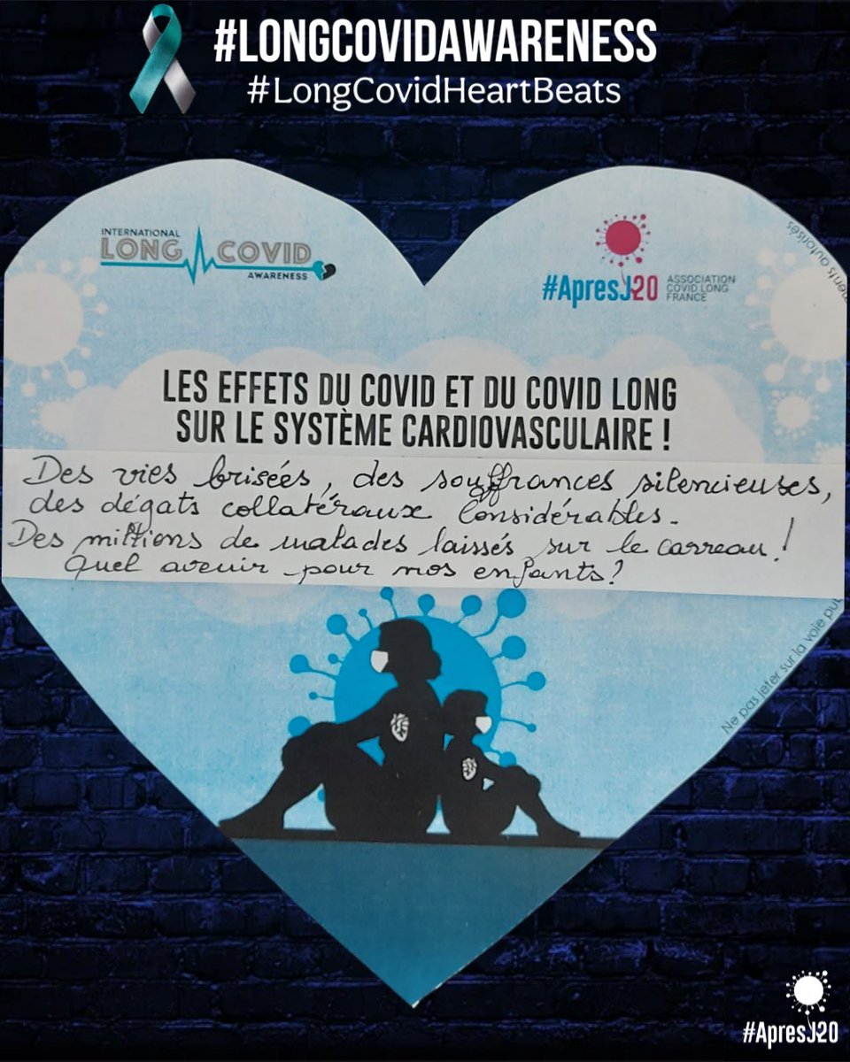 apresj20's tweet photo. Des vies brisées… l’indifférence…
@stephanie_rist @Sante_Gouv 

#LongCovidAwarenessDay
#LongCovidAwarenessMonth
#LongCovidAwareness
#LongCovidHeartBeats 
#ApresJ20 #CovidLong https://t.co/31IUsDIOf2