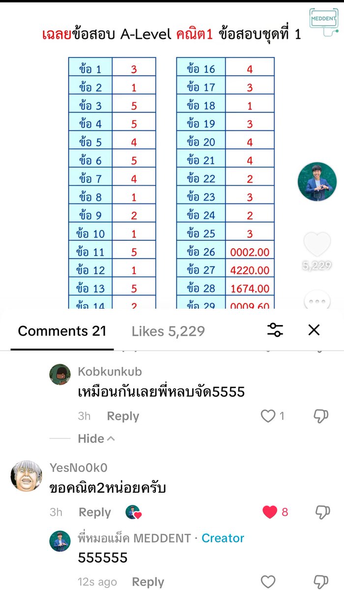 พี่แม็ค MEDDENT ติว TPAT1/คณิตA-Level tweet media