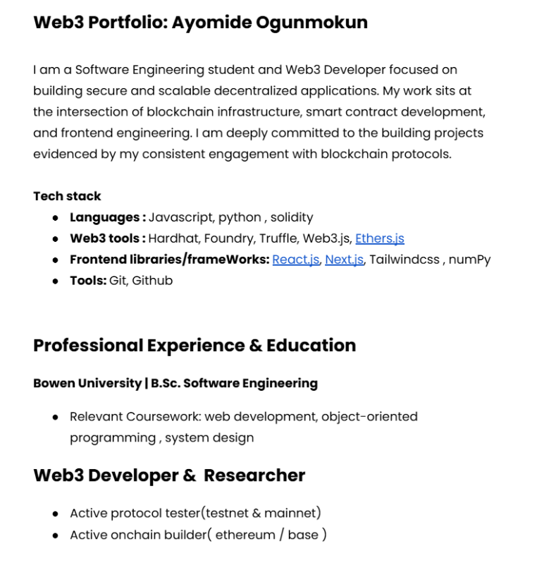 ayyxbt's tweet photo. My web3 portfolio
going to update this soon ✅
@gdgoc_bowen
@adeolacodes
#GDGoCBowen
#GDGoC30DayChallenge https://t.co/alSkNeybbw