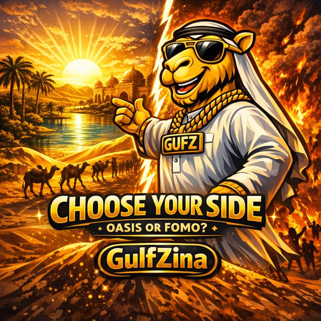 GulfZina's tweet photo. Choose your side, Habibi.
🐪 Oasis
🔥 FOMO

Reply with your side below.

#GulfZina #GUFZ #CryptoTwitter #Memecoin #CryptoCommunity #Solana https://t.co/1NJBI0vgqi