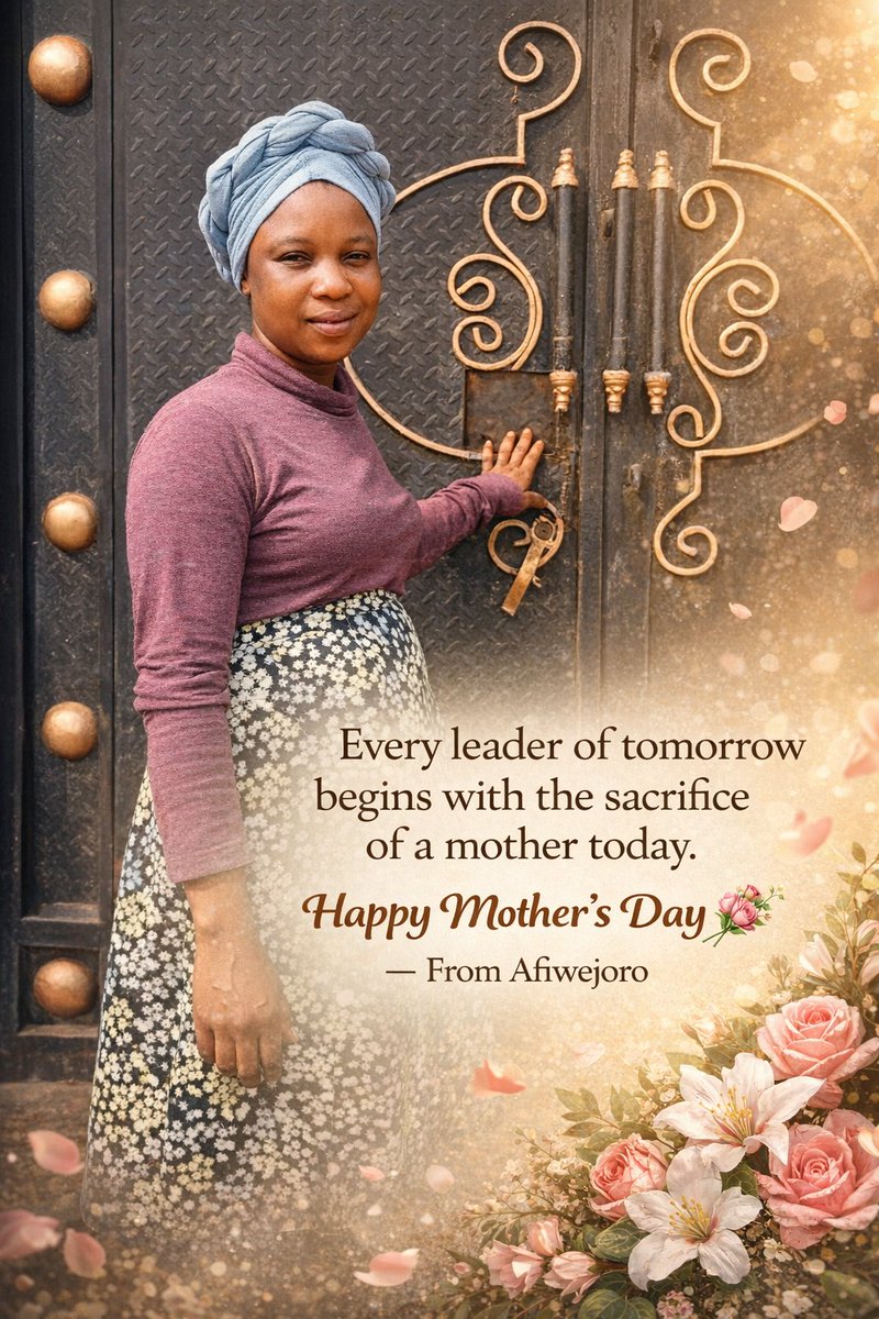 Basidonal23's tweet image. The birth of every infant who grows to become a leader of tomorrow begins with the responsibility, sacrifice, and care of a mother.

Today, I celebrate all mothers for their strength, love, and dedication.
#basidonal