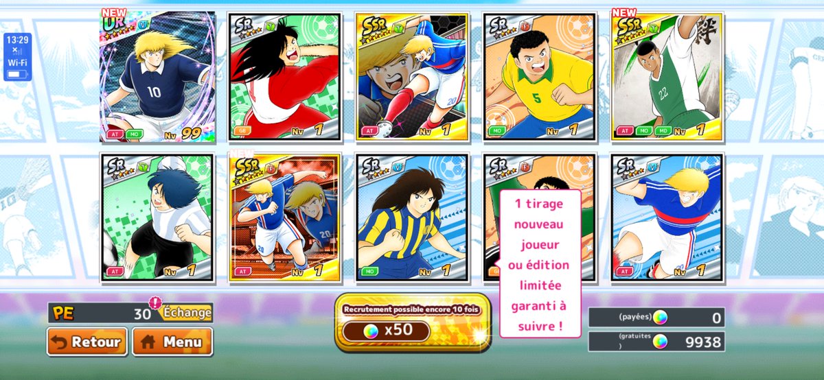tomate_jus's tweet photo. #CaptainTsubasaDreamTeam
Portail chanceux et vidé en 23 multis (on prend les médailles et on se rapproche du premier AS)
Owairan, Payol, Napo x 2, Ochado x 2,  Bobang x 2 et Léo x 4. Quelques multis bien folles au milieu. https://t.co/cy4dTvIzfh