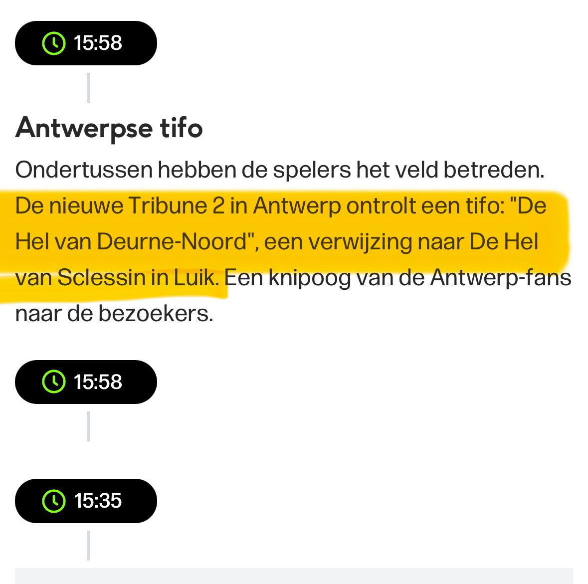 sels66's tweet photo. @sporza welk niveau haalt uw journalist, onder nul blijkbaar. Triestig https://t.co/IOXevx7X2y