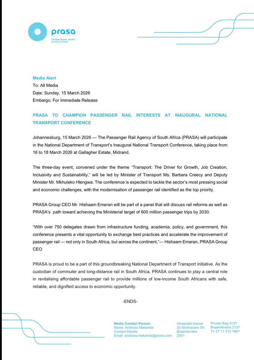 PRASA Group tweet media