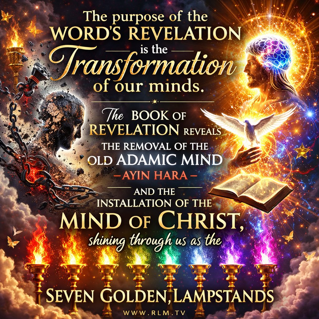 RedLetterMin's tweet photo. #MindOfChrist #BookOfRevelation #SevenLampstands #SevenSpiritsOfGod #TransformYourMind #KingdomRevelation #ChristianMysticism #AyinHara #RLMtv #SonsOfGod https://t.co/abRkuTQwyT