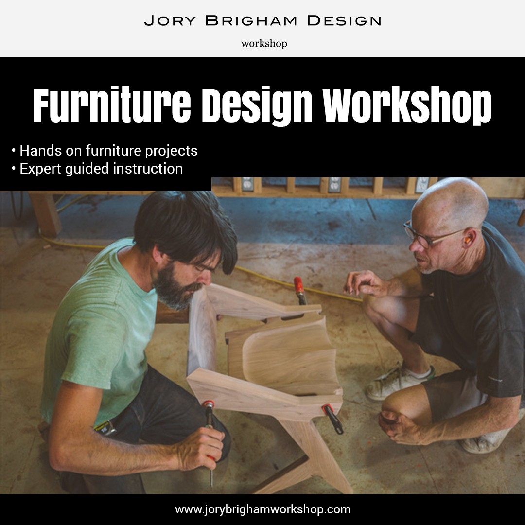 Join a furniture design workshop where ideas turn into functional pieces. Learn proportion, structure, and modern woodworking techniques while building your own project.

Join the next design session.
jorybrighamworkshop.com

#FurnitureDesignWorkshop #CustomFurniture #WoodDesign