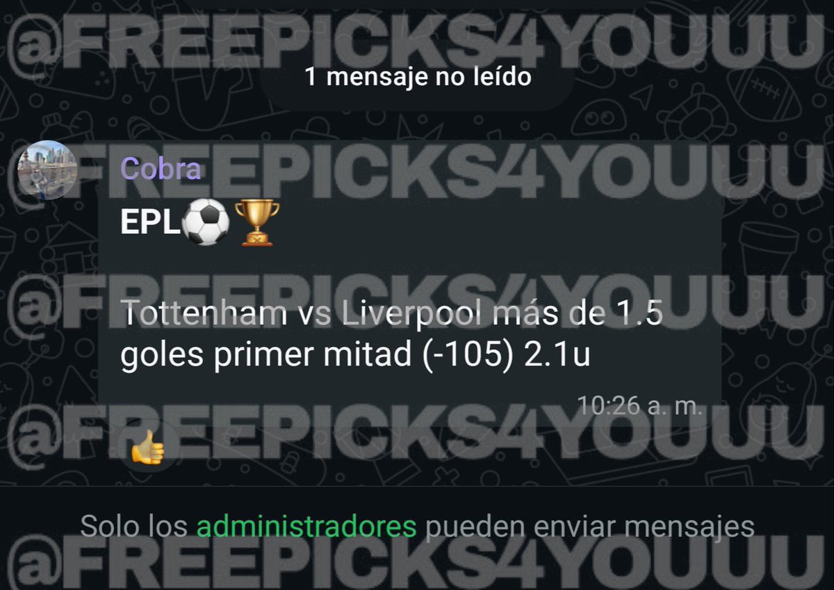 Freepicks4youu's tweet photo. Cobra VIP 🐍⚽️ PICK PREMIUM

+20❤️🔁💬 y salen GRATIS 🎁 sus MAMALEYS NBA😈🏀. https://t.co/gkvo0A4tbe