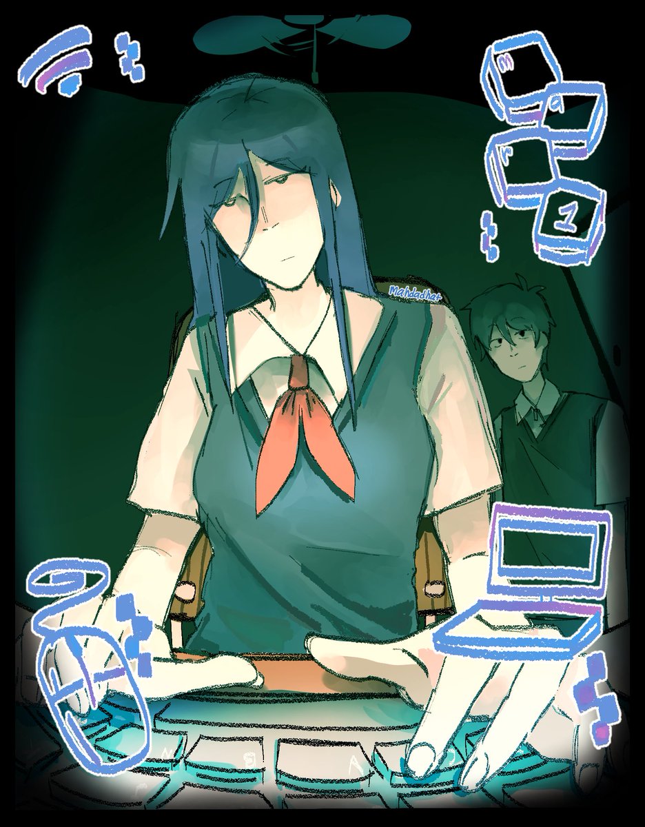 mahdadhat's tweet photo. Omori mari on dat puter!! What is she playing…

#omori #omorifanart #omorimari #omorisunny https://t.co/2WsEC7vNwd