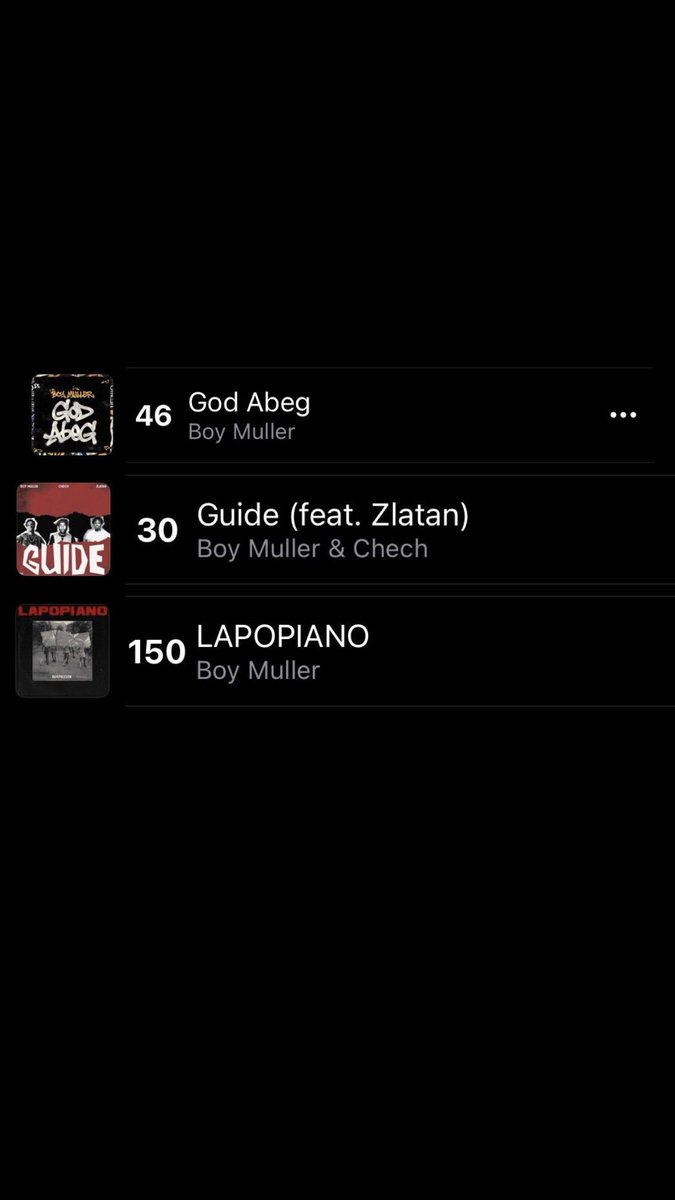 its_boymuller's tweet image. I dey dream ? 😭 3 songs on the chart 🙏🏾😩