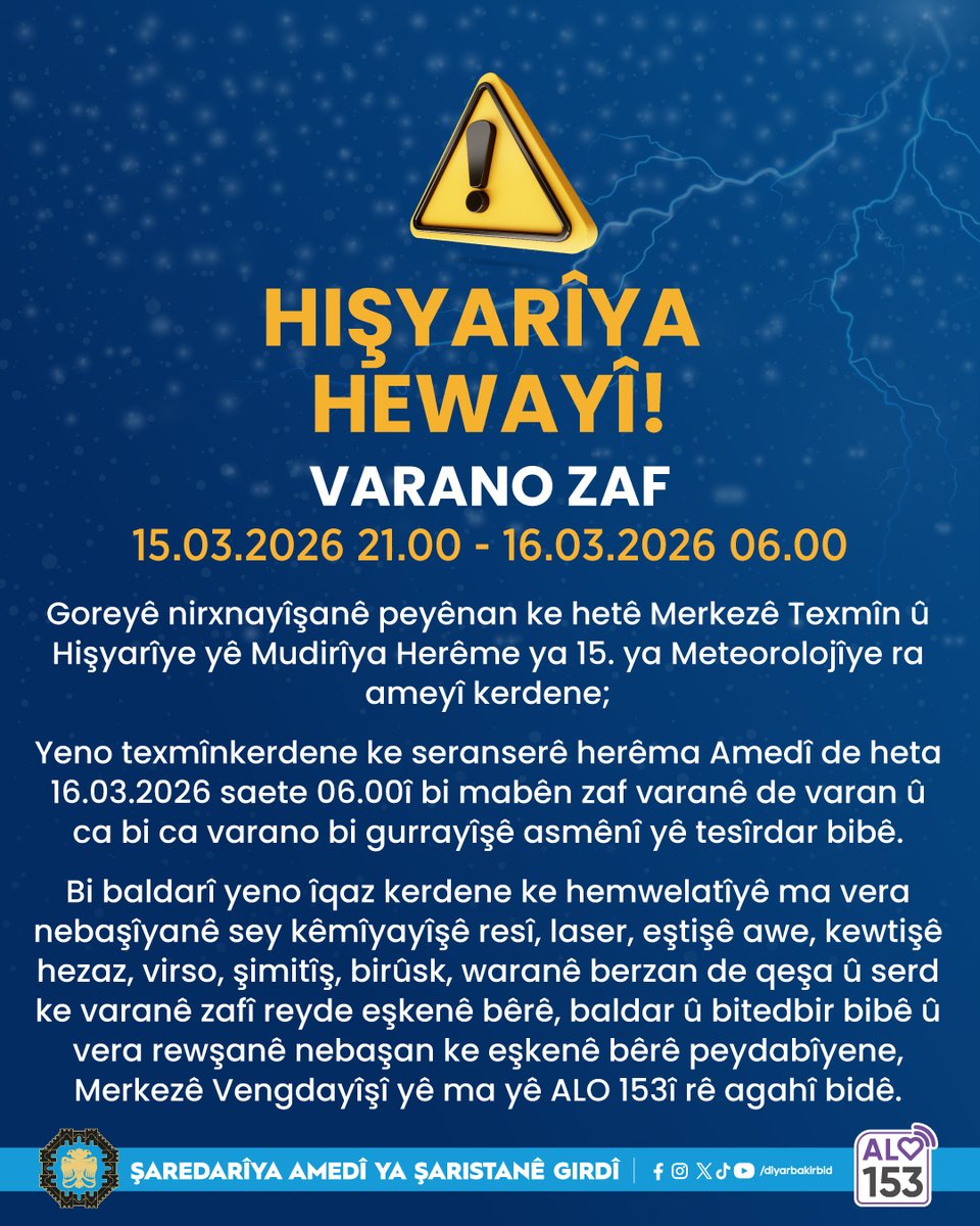 Diyarbakır Büyükşehir Belediyesi tweet media