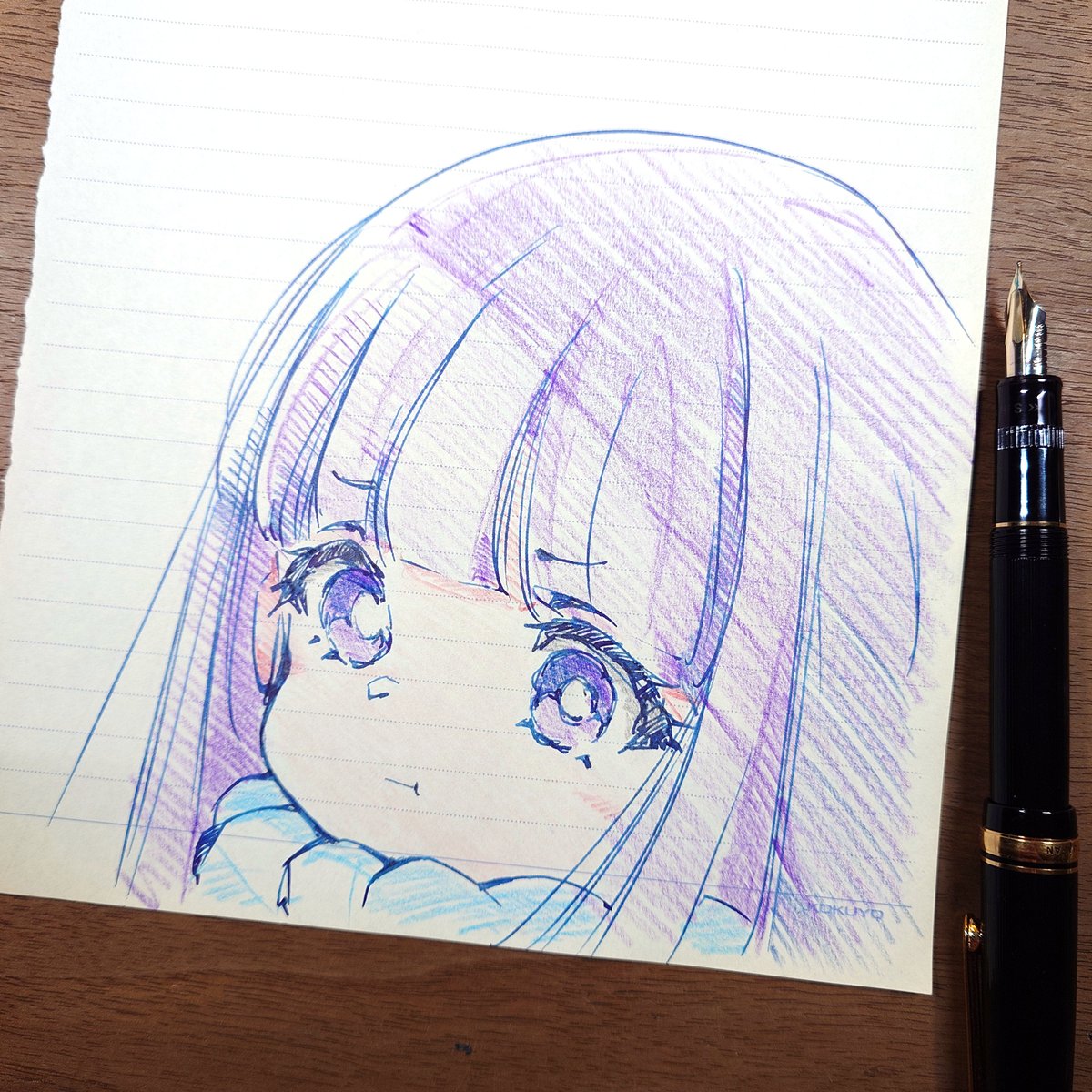 hi_fumiyo's tweet photo. むっすー。１期で描いた絵、着彩しました。#フリーレンFA https://t.co/VWWyY1nw0X
